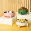 Cross-border best-selling pet bowls, anti-slip and anti-knock cat bowls and cat basins, stainless steel dog bowls and dog basins, cat products details Picture